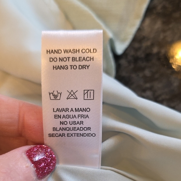 NWT Doe & Rae Large  Mint Top With Design At Bodice - Picture 7 of 7